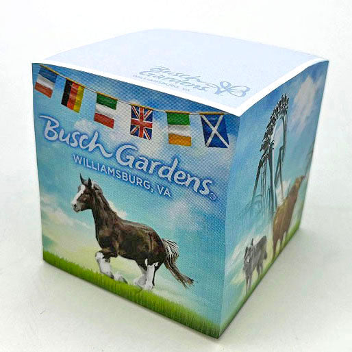 Busch Gardens Williamsburg Notepad Cube