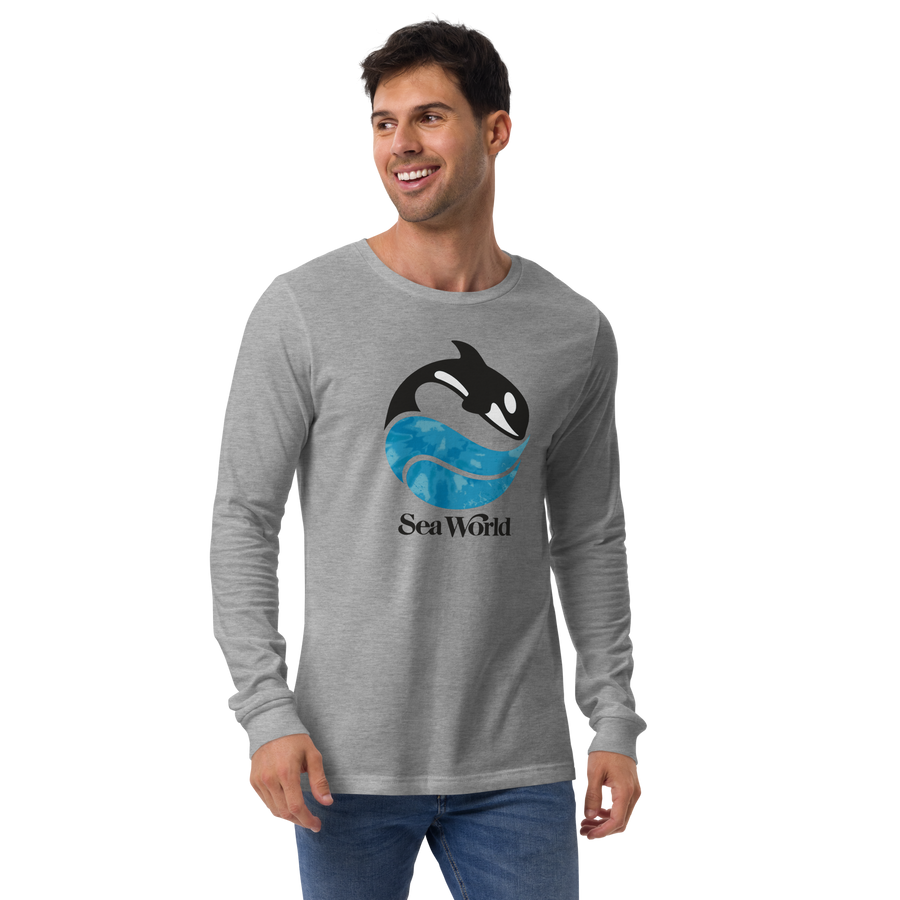 SeaWorld Tie-Dye Logo Long Sleeve Adult Tee