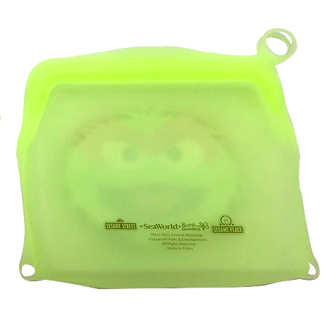 Sesame Street Oscar The Grouch Small Reusable Silicone Bag