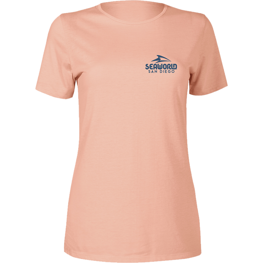 SeaWorld Greetings From San Diego Blush Ladies Tee back